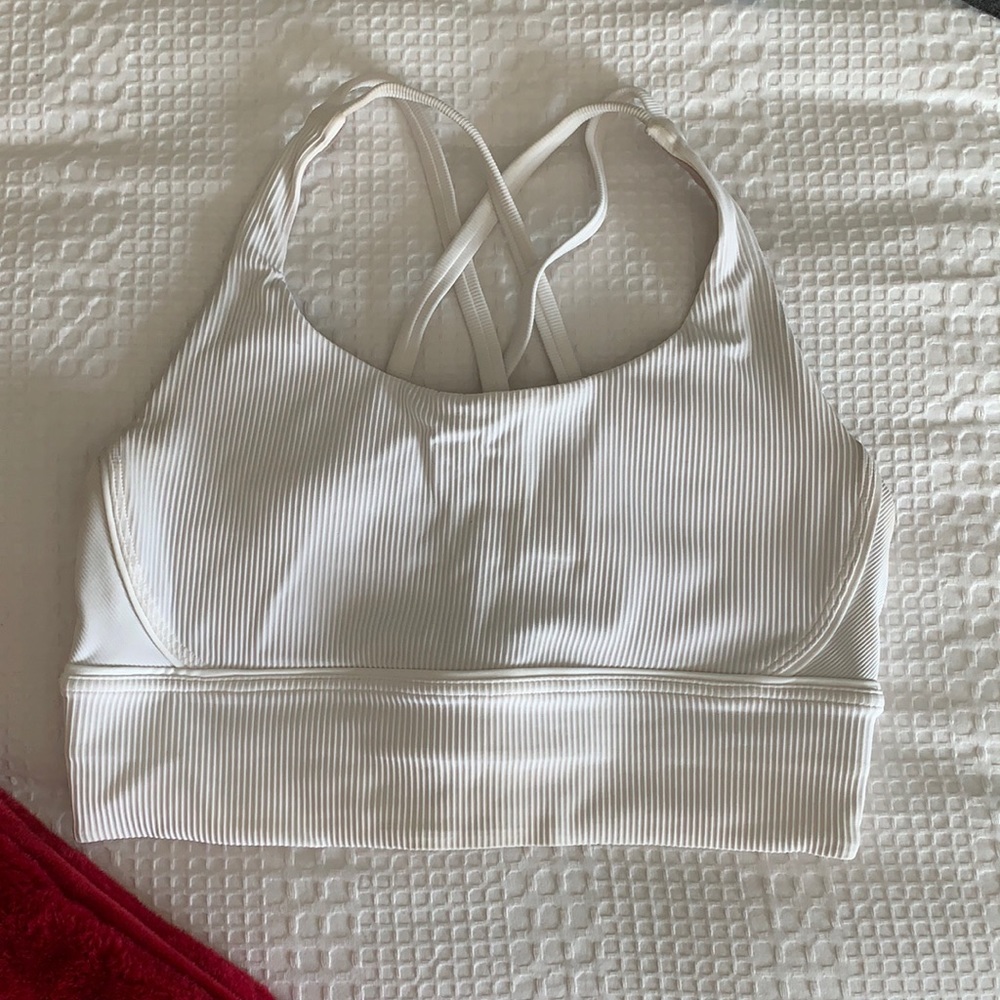 LULULEMON LONGLINE RIBBED ENERGY BRA! Size 8!!